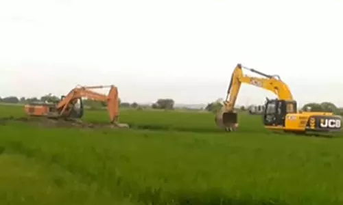 என்.எல்.சி. கால்வாய் தோண்டும் பணிகள் தற்காலிகமாக நிறுத்தம்