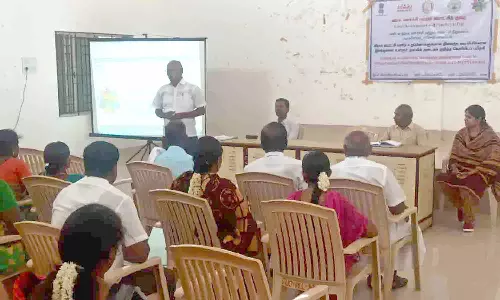 வெள்ளகோவிலில் கிராம வார்டு உறுப்பினர்களுக்கு பயிற்சி