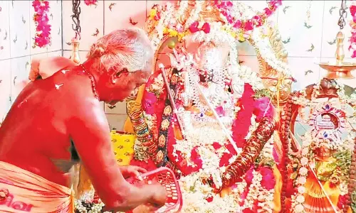 நாகை கருமாரியம்மன் கோவிலில் பூச்சொரிதல் விழா