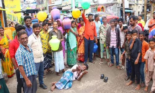 வேலூர் சைதாப்பேட்டையில் குடிநீர் வழங்க கோரி பொதுமக்கள் சாலை மறியல்