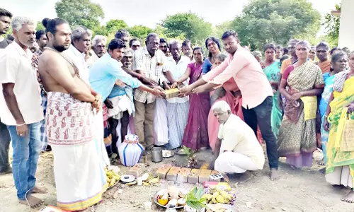 புதிய சமுதாய கூடம் அடிக்கல் நாட்டு விழா