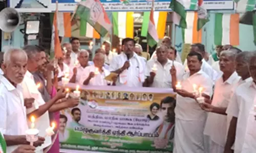 மணிப்பூர் வன்முறையை கண்டித்து காங்கிரஸ் கட்சியினர் ஆர்ப்பாட்டம்