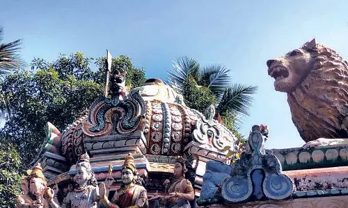 கோவில் கோபுர கலசம் திருட்டு- சி.சி.டி.வி. கேமராவை உடைத்து மர்ம ஆசாமிகள் கைவரிசை