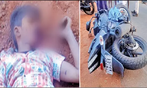 நெல்லை அருகே இன்று காலை மரத்தில் மோட்டார் சைக்கிள்  மோதி வாலிபர் பலி