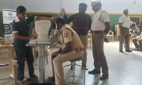 போலீசாருக்கான சிறப்பு கண் சிகிச்சை முகாம்