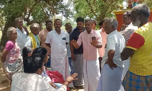 திட்டக்குடி அருகே கோவில் நில குத்தகைக்கான ஏலம் தள்ளிவைப்பு