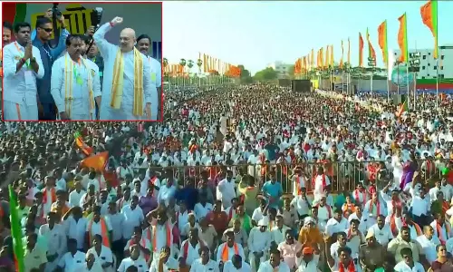 என் மண் என் மக்கள்.. பாஜக தலைவர் அண்ணாமலையின் நடைபயணத்தை தொடங்கி வைத்தார் அமித் ஷா