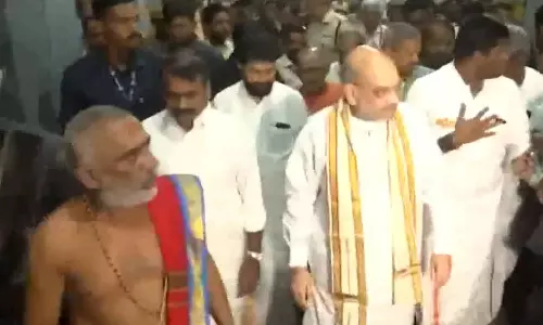 மத்திய உள்துறை மந்திரி அமித் ஷா ராமநாதசுவாமி கோவிலில் சாமி தரிசனம்