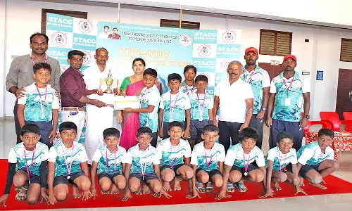 மாநில அளவிலான கோகோபோட்டி-வெற்றி பெற்ற அணிகளுக்கு கோப்பை- பரிசுத்தொகை