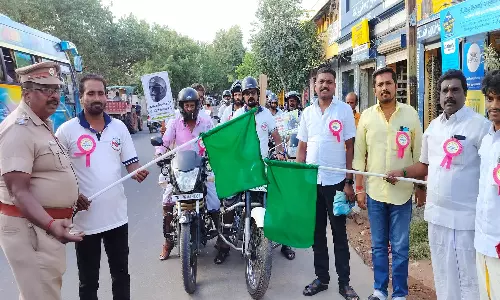 சாலை பாதுகாப்பு - போதை விழிப்புணர்வு பேரணி