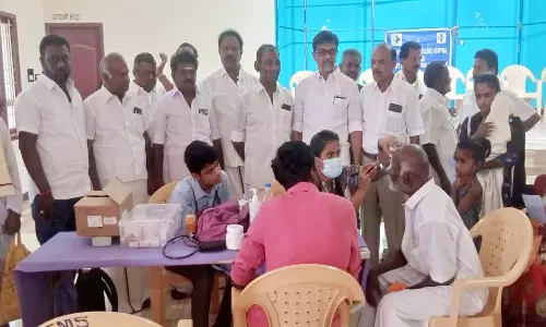 நத்தத்தில் இலவச கண் சிகிச்சை முகாம்