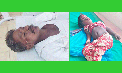 மோட்டார்சைக்கிளில் சென்ற தந்தை-மகள் பரிதாப சாவு