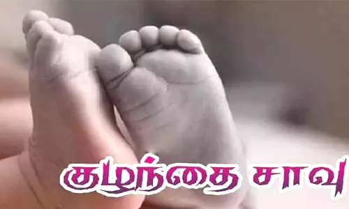 கருமத்தம்பட்டி அருகே பிறந்து 8 நாட்களில் பச்சிளம் பெண் குழந்தை திடீர் சாவு
