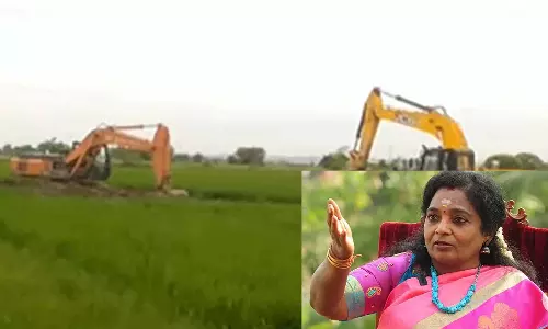 என்.எல்.சி. நிர்வாகம் உயிருக்கு சமமான பயிர்களை அழித்தது ஏற்றுக்கொள்ள முடியாது- தமிழிசை சவுந்தரராஜன் பேட்டி