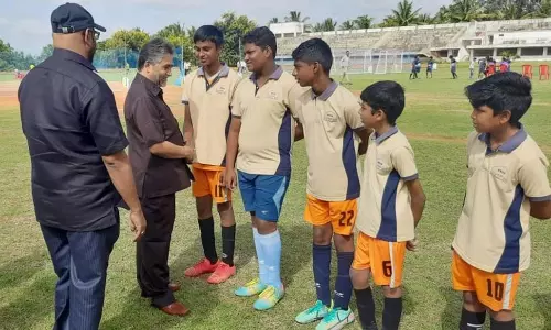 ஓசூர் அதியமான் பொறியியல் கல்லூரியில் கால்பந்து போட்டிகள்