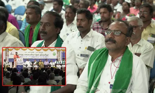 மக்கள் ஆரோக்கியமாக வாழ மண் வளம் காக்கப்பட வேண்டும் - ஈஷாவின் பாரம்பரிய நெல் திருவிழாவில் திருச்சி மேயர் பேச்சு