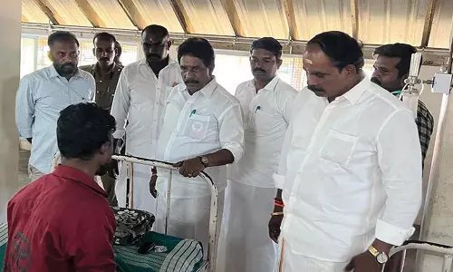 சிறுத்தை புலி தாக்கியதில் காயம் அடைந்த தொழிலாளிக்கு பாரதிய ஜனதாவினர் ஆறுதல்