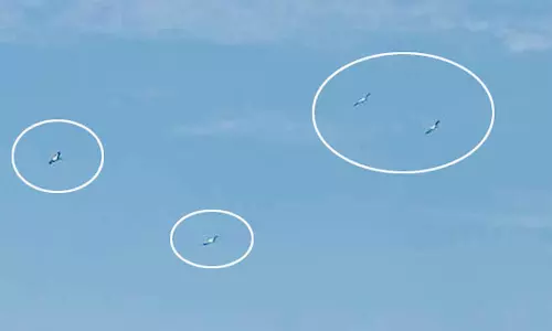 சென்னை கடல் பகுதியில் பறந்த 4 மர்ம பறக்கும் தட்டுகள்- வேற்றுக்கிரக வாசிகள் நோட்டமிட்டார்களா?