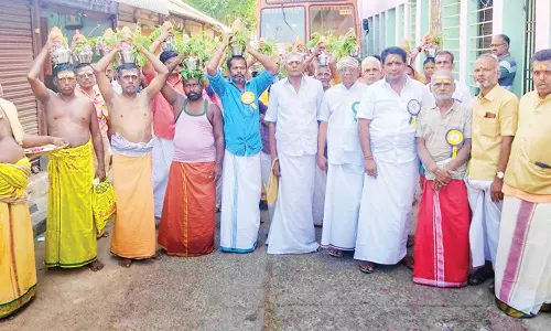 ஜோதி மாரியம்மன் கோவிலில் அபிஷேக ஆராதனை விழா