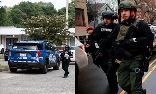 அமெரிக்காவில் யூத பள்ளிக்குள் புகுந்து துப்பாக்கி சூடு நடத்திய மர்ம நபர்