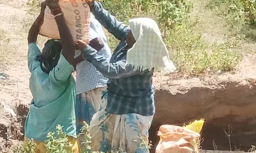 அரசு அனுமதியின்றி பெண்கள் மூலம் அரங்கேற்றப்படும் மணல் கொள்ளை