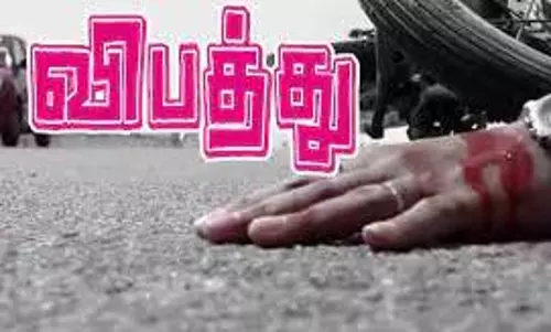 தென்னை மரத்தில் மோதி மாணவர் பலி