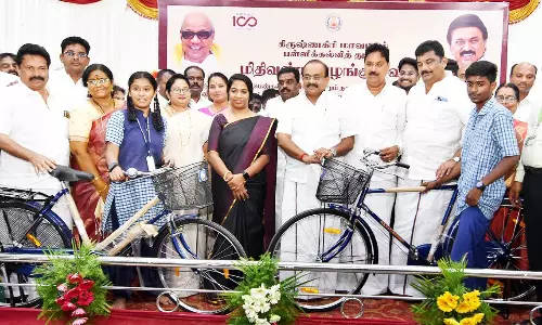 அரசு பள்ளி மாணவர்களுக்கு ரூ.6.85 கோடி மதிப்பில் விலையில்லா சைக்கிள்கள்