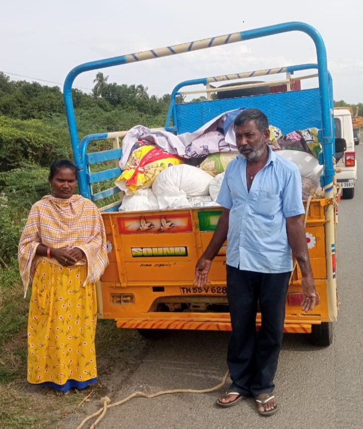 திருமயத்தில் 1.4 டன் ரேஷன் அரிசி கடத்தல்