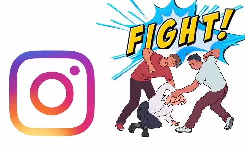 இன்ஸ்டாகிராமில் ஏற்பட்ட சண்டை - வாலிபரை ஓட ஓட விரட்டி அரிவாளால் தாக்குதல்