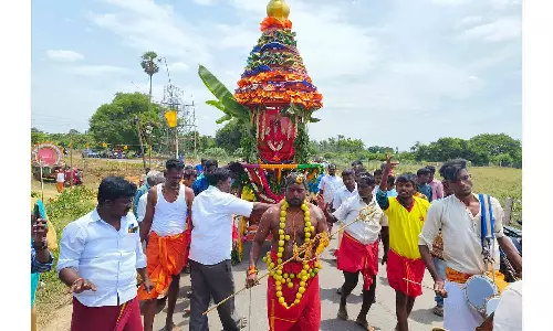 எல்லை காளியம்மன் கோவில் தேரோட்டம்- செடல் உற்சவம்