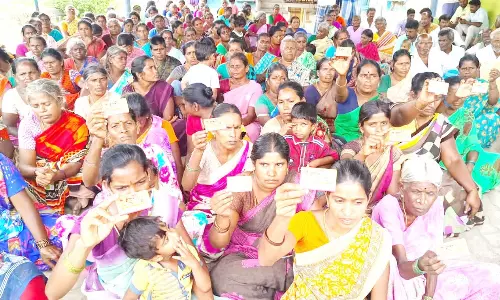 அறங்காவலர் குழு தலைவர் பதவிக்கு எதிர்ப்பு தெரிவித்து போராட்டம்