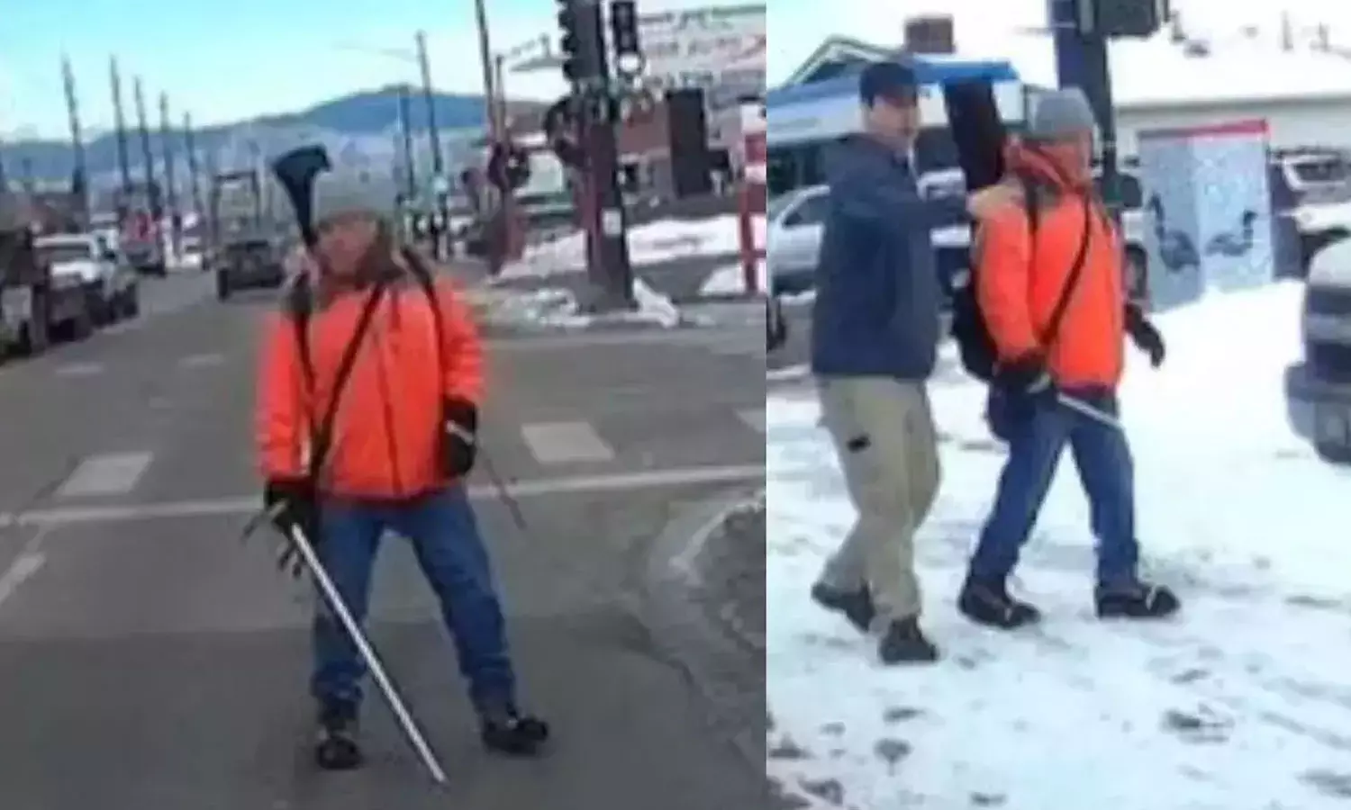 கண் பார்வையற்றவருக்கு காரில் இருந்து இறங்கி உதவிய வாலிபர் கண் பார்வையற்றவருக்கு காரில் இருந்து இறங்கி உதவிய வாலிபர்