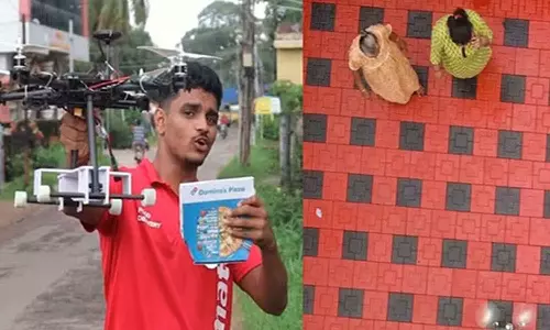 உணவு வினியோகம் செய்ய டிரோன் உருவாக்கிய வாலிபர்