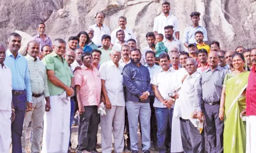 தெற்குகள்ளிகுளம் மாதாமலை கெபிக்கு லிப்ட் அமைக்கும் பணி தொடக்கம்