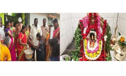 ஓசூரில் ஆடி வெள்ளியையொட்டி நாகம்மா கோவிலில் கூழ் வார்த்தல் நிகழ்ச்சி