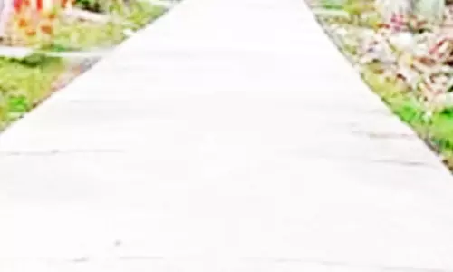 சிமெண்டு சாலை அமைக்கும் பணி தொடக்கம்