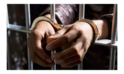 நிலத்தகராறில் விவசாயியை தாக்கியவர் சிறையில் அடைப்பு