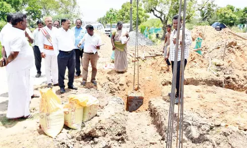 வளர்ச்சி திட்ட பணிகளை கலெக்டர் ஆய்வு