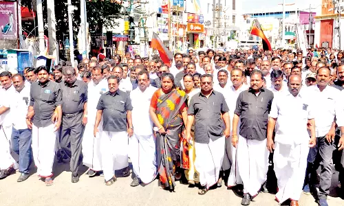 5-வது ஆண்டு நினைவு தினத்தை முன்னிட்டு நாகர்கோவிலில் தி.மு.க.வினர் பேரணி