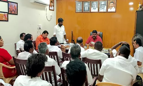 வாக்குச்சாவடி முகவர்கள் பயிற்சி கூட்டம் தொடர்பாக சங்கரன்கோவிலில் தி.மு.க. ஆலோசனை கூட்டம்-ராஜா எம்.எல்.ஏ., பங்கேற்பு