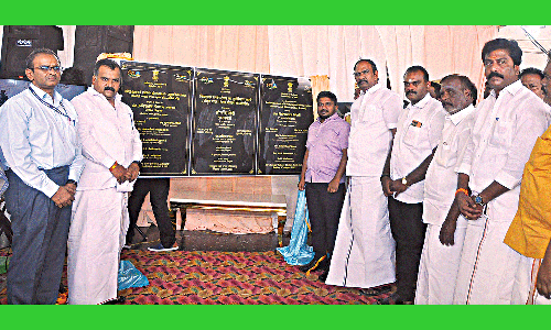 விருதுநகர் ரெயில் நிலையத்தை மேம்படுத்துவதற்கான அடிக்கல் நாட்டு விழா