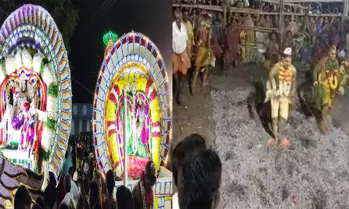 தாமரைப்பாக்கம் ஸ்ரீ போலாட்சி அம்மன் திருக்கோவிலில் தீ மிதி விழா