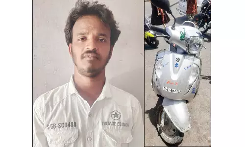 திண்டுக்கல்லில் பிரபல மோட்டார் சைக்கிள் திருடன் கைது