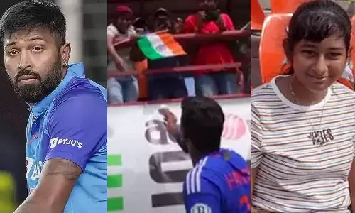 அவர் அடித்த பந்தில் சிறுமி காயம்: தேடி பிடித்து ஹர்திக் பாண்ட்யா கொடுத்த அன்பு பரிசு- வைரலாகும் வீடியோ