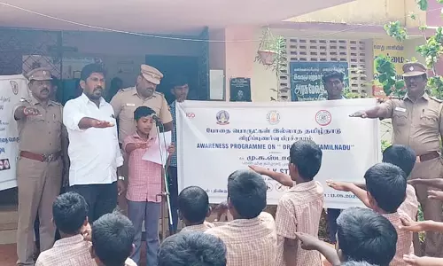 வேம்பார்பட்டி அரசு பள்ளியில் போதை தடுப்பு விழிப்புணர்வு