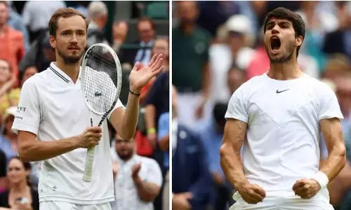 கனடா ஓபன் டென்னிஸ் - மெத்வதேவ், அல்காரஸ் காலிறுதிக்கு முன்னேற்றம்