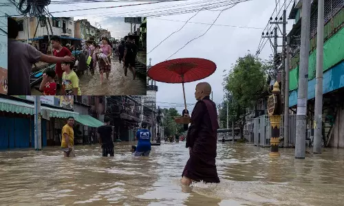 மியான்மரில் கனமழைக்கு 5 பேர் பலி: 40 ஆயிரம் பேர் வெளியேற்றம்