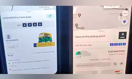 ஒரே நேரத்தில் 2 சவாரிக்கு ஒப்புக்கொண்ட ஆட்டோ டிரைவர்