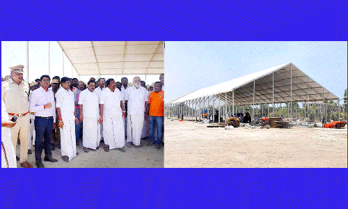 முன்னேற்பாடு பணிகள் குறித்து அமைச்சர்கள்-எம்.எல்.ஏ.க்கள் ஆய்வு