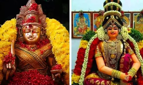 திருவாரூர் பகுதி கோவில்களில் ஆடி வெள்ளி வழிபாடு